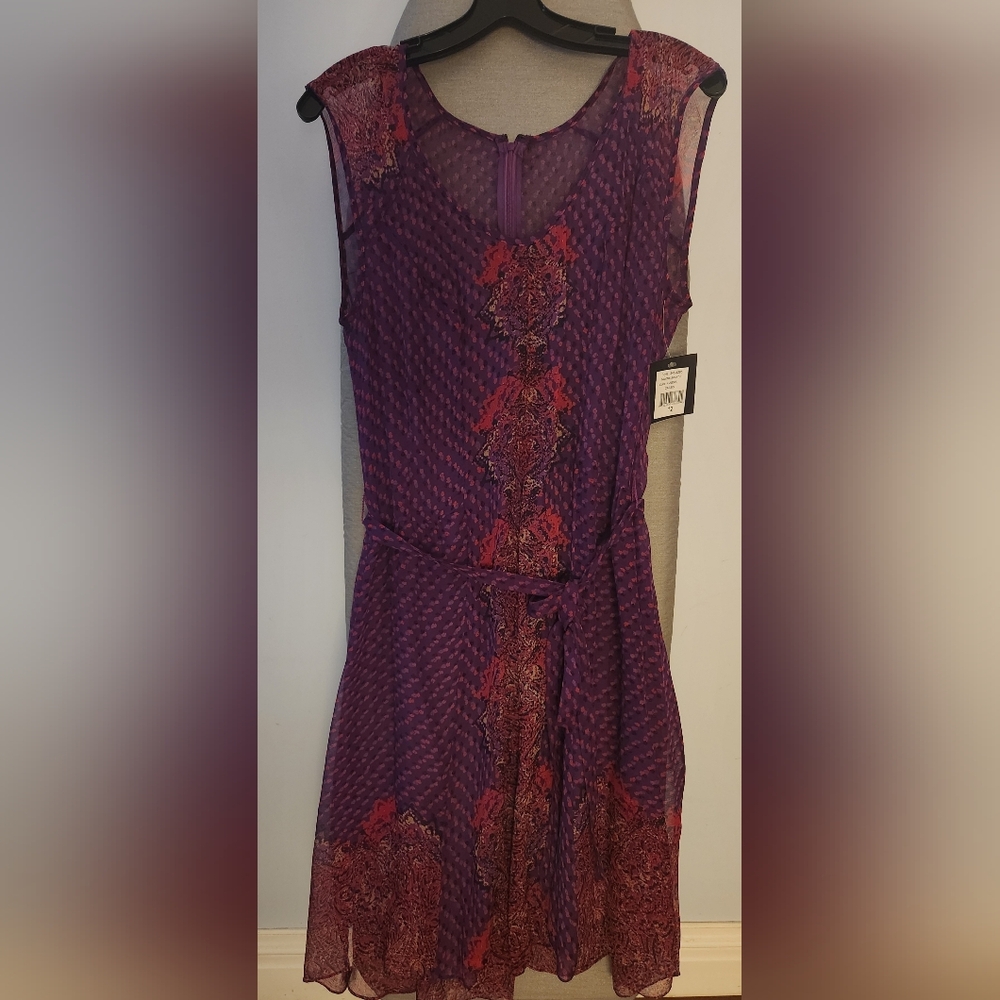 Nanette Lepore Vibrant Purple and Red Dress